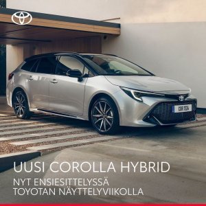 Entistäkin tyylikkäämpi, tehokkaampi ja turvallisempi, uusi Corolla Hybrid on nyt ensiesittelyssä Toyotan
näyttelyviikolla 27.3....